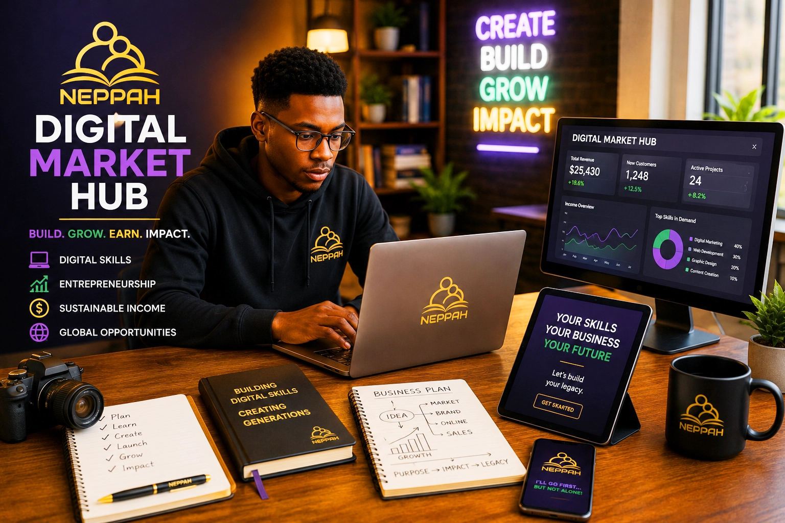 NEPPAH Digital Market Hub - digital skills and entrepreneurship
